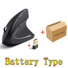 Load image into Gallery viewer, 2019 USB Rechargeable Wireless Mouse 2.4GHz Vertical Gaming Mouse 800 1600 2400 DPI Ergonomic Computer Mice for PC Laptop Office
