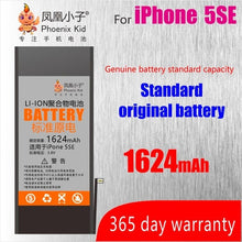 Load image into Gallery viewer, Phoenix Kid Original For Apple iPhone 5 5S/5C 6 6S 7 Battery Replacement Mobile Phone bateria Real High Capacity Free Repair Kit