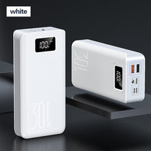 Load image into Gallery viewer, 30000mAh Power Bank Portable Charging Poverbank Mobile Phone External Battery Charger Powerbank 30000 mAh for Xiaomi Mi