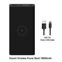 Load image into Gallery viewer, Xiaomi Wireless Power Bank 10000 mAh Qi Fast Wireless Charger USB Type C Mi Powerbank PLM11ZM Portable Charging Power bank