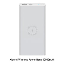 Load image into Gallery viewer, Xiaomi Wireless Power Bank 10000 mAh Qi Fast Wireless Charger USB Type C Mi Powerbank PLM11ZM Portable Charging Power bank