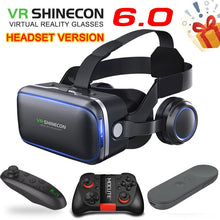Load image into Gallery viewer, Original VR shinecon 6.0 Standard edition and headset version virtual reality 3D VR glasses headset helmets Optional controller