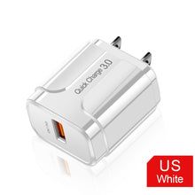 Load image into Gallery viewer, 18W Quick Charge 3.0 USB Charger QC 3.0 4.0 For Samsung A50 iPhone Xr 11 8 7 Xiaomi Huawei USB Plug Phone/Fast Charger Adapter