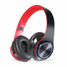 Load image into Gallery viewer, B39 LED Colorful Breathing Lights Portable Folding Built-in FM Wireless Bluetooth Headphones With MIC Support TF Card Mp3 Player