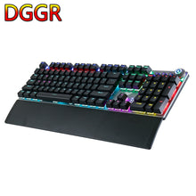 Load image into Gallery viewer, AULA Gaming Mechanical Keyboard 104 Keys Wired Backlit Metal Anti-ghosting for Computer PC With English Russian Spanish Arabic