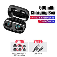 Load image into Gallery viewer, Wireless Headphones Bluetooth V5.0 Earphones LED Display 2200mAh Charging Box with Microphone Waterproof Headphone Touch Control