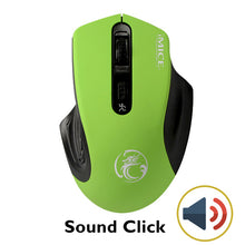 Load image into Gallery viewer, Souris sans fil USB 2000DPI USB 2.0 récepteur souris d'ordinateur optique 2.4GHz souris ergonomique pour ordinateur portable son souris silencieuse
