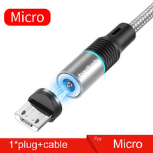 Load image into Gallery viewer, Twitch T01 magnética Micro USB tipo C Cable para iPhone Xiaomi teléfono móvil Cable USB de carga rápida cargador magnético Cable