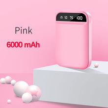 Load image into Gallery viewer, FLOVEME Mini Power Bank Dual Portable Fast Charging Battery Powerbank 10000mAH Travel Digital Display Poverbank for iPhone Xiaom
