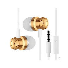 Load image into Gallery viewer, Metal 3.5mm In Ear Earphones Subwoofer Earphone wired Headset gaming with microphone Handfree Noise cancelling Earbuds