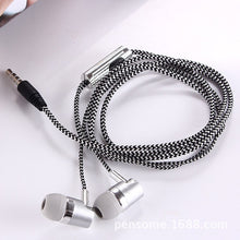 Load image into Gallery viewer, ZUCZUG Earphone for MP3 MP4 Wiring Subwoofer Headset Ear Braided Rope Wire Cloth Rope Earplug Noise Isolating Earphone Handfree
