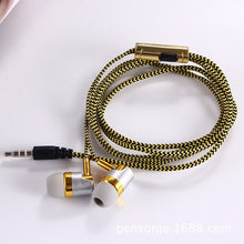 Load image into Gallery viewer, ZUCZUG Earphone for MP3 MP4 Wiring Subwoofer Headset Ear Braided Rope Wire Cloth Rope Earplug Noise Isolating Earphone Handfree