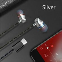 Load image into Gallery viewer, Kuulee earphone Type C Plug In-ear Sport Earphone Headset Earbuds Handfree High bass dual For Huawei P20 pro HTC with microphone