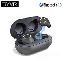 Load image into Gallery viewer, True wireless bluetooth headset Bluetooth 5.0 headphones Waterproof Mini earbuds with Mic Stereo Touch Control Handfree earphone