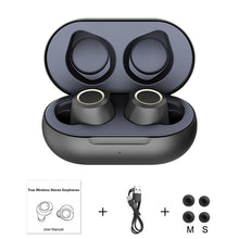 Load image into Gallery viewer, True wireless bluetooth headset Bluetooth 5.0 headphones Waterproof Mini earbuds with Mic Stereo Touch Control Handfree earphone
