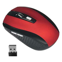 Load image into Gallery viewer, 2.4GHz wireless 6 keys 2000DPI wireless optical mouse USB receiver frosted For PC laptops without battery Wireless optical mouse