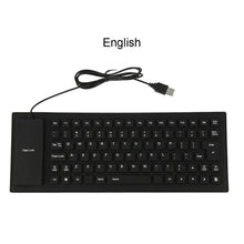 Load image into Gallery viewer, Flexible Water Resistant Silicone Mini Gaming Keyboard Portable USB Keyboard for Tablet Computer Laptop PC New Hot