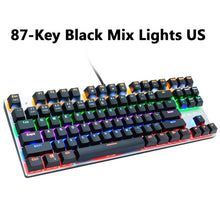 Load image into Gallery viewer, Wired Gaming Mechanical Keyboard Blue Red Switch 87/104keys Anti-ghosting Russian/US LED Backlit LED For Gamer Laptop Computer