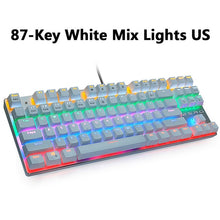 Load image into Gallery viewer, Wired Gaming Mechanical Keyboard Blue Red Switch 87/104keys Anti-ghosting Russian/US LED Backlit LED For Gamer Laptop Computer