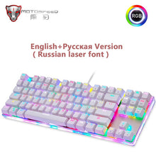 Load image into Gallery viewer, Original Motospeed K87S Gaming Mechanical Keyboard USB Wired 87 keys with RGB Backlight Red/Blue Switch for PC Computer Gamer