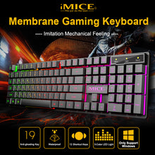 Load image into Gallery viewer, Gaming Keyboard Russian Keyboard 104 Keycaps Wired RGB Backlit Keyboard Computer Gamer Keyboard Ergonomic For Laptop DOTA