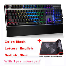 Load image into Gallery viewer, Original CK108 Mechanical Keyboard 104 Keys RGB Switch Gaming Wired klavye LED Backlit teclado for Gamer Computer overwatch dota
