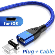 Load image into Gallery viewer, FONKEN Magnetic Micro USB Cable Type C Magnetic Charger Phone Cables for iPhone Samsung Huawei Xiaomi LG Quick Fast Charge 1m 2m