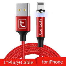 Load image into Gallery viewer, Cable Micro USB magnético de 1M 2M para iPhone Samsung Android Cable de carga rápida USB tipo C Cable de cargador magnético