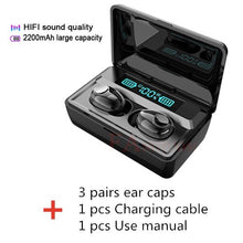 Load image into Gallery viewer, FANGTUOSI TWS Bluetooth 5.0 Earphone Stereo Wireless bluetooth headset Active Noise Cancellation With Mic Handsfree Earbuds