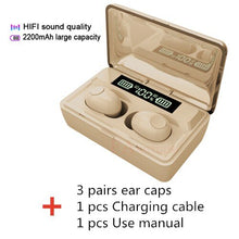 Load image into Gallery viewer, FANGTUOSI TWS Bluetooth 5.0 Earphone Stereo Wireless bluetooth headset Active Noise Cancellation With Mic Handsfree Earbuds