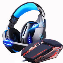 Load image into Gallery viewer, Gaming Headset and Gaming Mouse 4000 DPI Adjustable Stereo Gamer Earphone Headphones + Gamer Mice LED Light Optical USB Wired