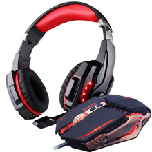 Load image into Gallery viewer, Gaming Headset and Gaming Mouse 4000 DPI Adjustable Stereo Gamer Earphone Headphones + Gamer Mice LED Light Optical USB Wired