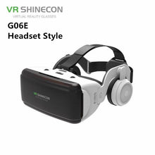 Load image into Gallery viewer, VR Virtual Reality 3D Glasses Box Stereo For Google Cardboard Headset Helmet for IOS Android Smartphone Bluetooth Rocker