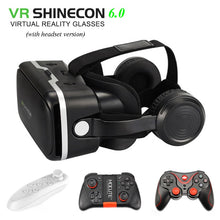Load image into Gallery viewer, VR SHINECON 6.0 vr box 2.0 3d vr glasses virtual reality gafas goggles google cardboard Original bobo vr headset For smartphone