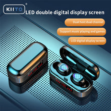 Load image into Gallery viewer, KIITO TWS Bluetooth 5.0 Earphone Wireless Gaming Headset Hands Free Headphone Sports Earpieces Phone Headphones E6