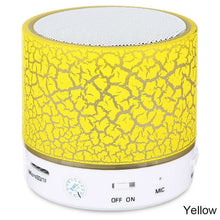 Load image into Gallery viewer, A9 Mini Portable Bluetooth Speaker Crack LED Wireless Column Hands Free Phone Loudspeaker TF USB FM Aux Mic Bass Sound Music