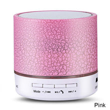 Load image into Gallery viewer, A9 Mini Portable Bluetooth Speaker Crack LED Wireless Column Hands Free Phone Loudspeaker TF USB FM Aux Mic Bass Sound Music