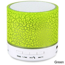Load image into Gallery viewer, A9 Mini Portable Bluetooth Speaker Crack LED Wireless Column Hands Free Phone Loudspeaker TF USB FM Aux Mic Bass Sound Music