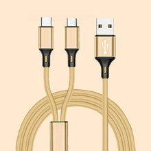 Load image into Gallery viewer, 2 in 1 Micro USB Type C Cable For Samsung Xiaomi Multi Fast Charger Cable 2 in 1 Microusb Mobile Phone Cable For Huawei P20 Lite
