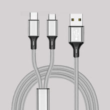 Load image into Gallery viewer, 2 in 1 Micro USB Type C Cable For Samsung Xiaomi Multi Fast Charger Cable 2 in 1 Microusb Mobile Phone Cable For Huawei P20 Lite
