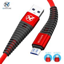 Load image into Gallery viewer, Micro USB Cable Fast Charging Data Wire Cord Microusb Charger Cable for Samsung S7 S6 Xiaomi Android Mobile Phone Cables
