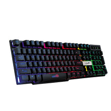 Load image into Gallery viewer, 20% Keyboard Wired USB Gaming Mouse Flexible Polychromatic LED Lights Computer Mechanical Feel Backlit  Colorful Keyboard
