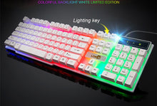 Load image into Gallery viewer, 20% Gaming Keyboard Mechanical Feeling 104 Keys RGB Backlit Keyboard Computer Gamer Keyboard for DOTA CS
