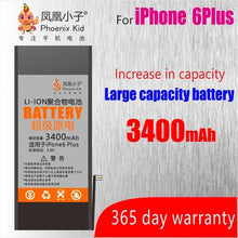 Load image into Gallery viewer, Phoenix Kid Original For Apple iPhone 5 5S/5C 6 6S 7 Battery Replacement Mobile Phone bateria Real High Capacity Free Repair Kit
