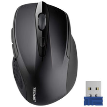 Load image into Gallery viewer, TeckNet Pro 2.4GHz Wireless Mouse Nano Receiver Ergonomic Mice 6 Buttons 2600DPI 5 Adjustment Levels for Computer Laptop Desktop
