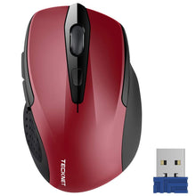 Load image into Gallery viewer, TeckNet Pro 2.4GHz Wireless Mouse Nano Receiver Ergonomic Mice 6 Buttons 2600DPI 5 Adjustment Levels for Computer Laptop Desktop
