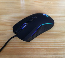 Load image into Gallery viewer, Hongsund marca high-end óptico profissional gaming mouse com 7 cores brilhantes led retroiluminado e ergonomia design para lol cs
