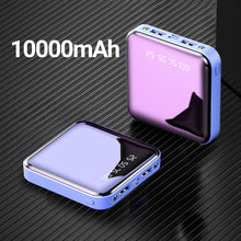 Load image into Gallery viewer, 20000mAh Mini Power Bank For Xiaomi Phone 10000 mah Portable Charger LED Mirror Back Power Bank External Battery Pack Powerbank
