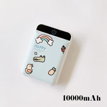 Load image into Gallery viewer, 10000mAh Power Bank Dual USB Output Portable Charger Powerbank Cute Mini Charging Power Bank Travel External Mobile Battery Pack
