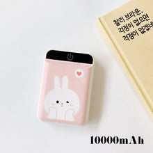 Load image into Gallery viewer, 10000mAh Power Bank Dual USB Output Portable Charger Powerbank Cute Mini Charging Power Bank Travel External Mobile Battery Pack
